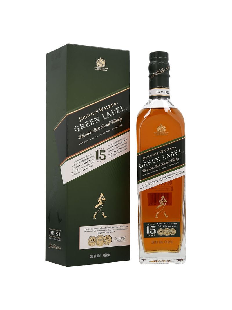 Whisky-Johnnie-Walker-Green-Label-15-años-700-ml-Bodegas-Alianza