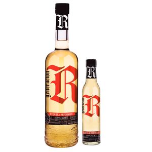Tequila Rebelde Reposado 750 ml con Anforita de 250 ml