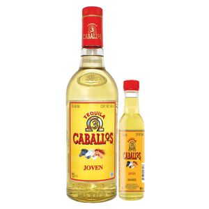 Tequila Tres Caballos Joven 940ml con Anf 250Ml