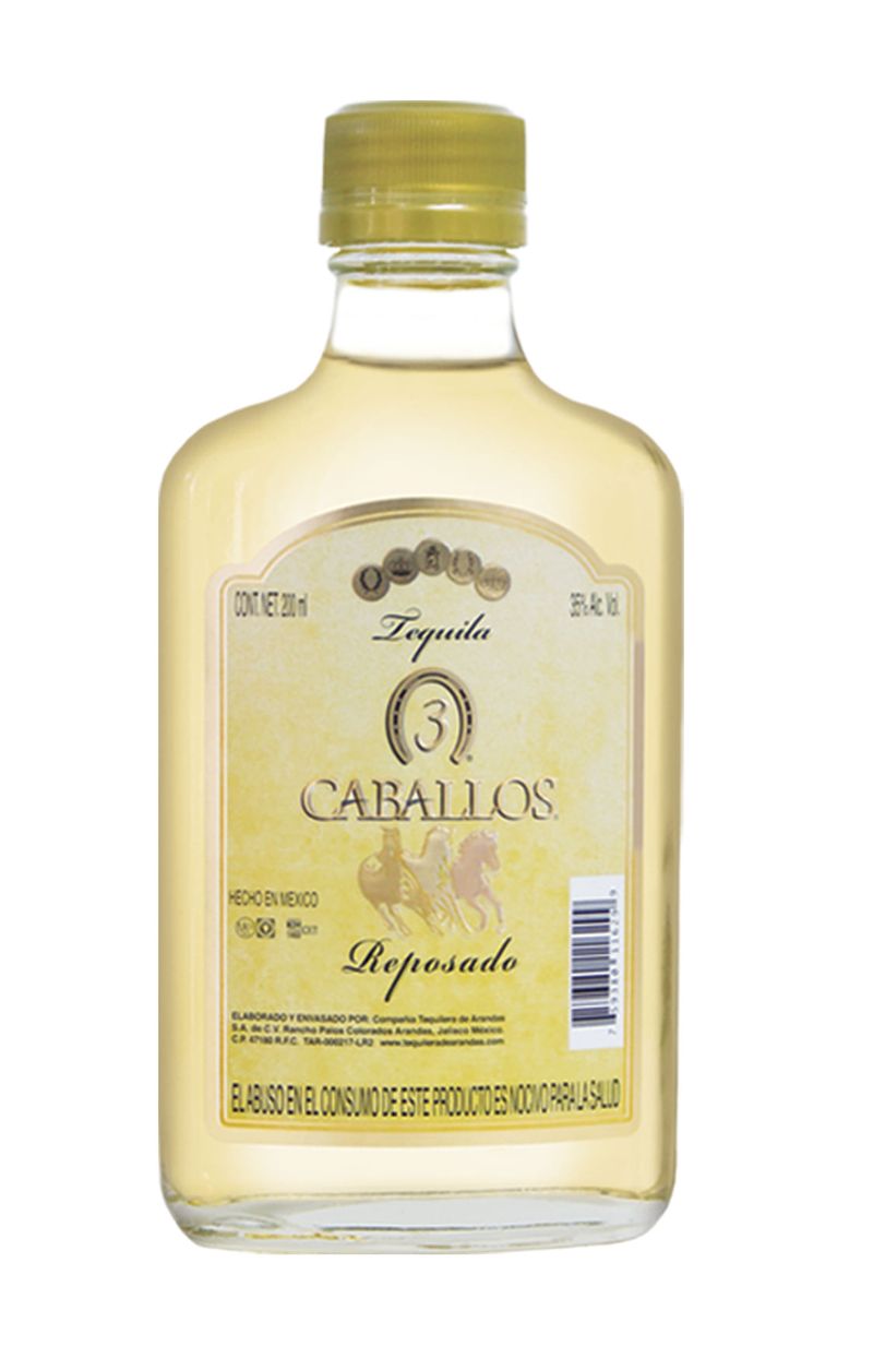 Tequila-Tres-Caballos-Rep-200ml