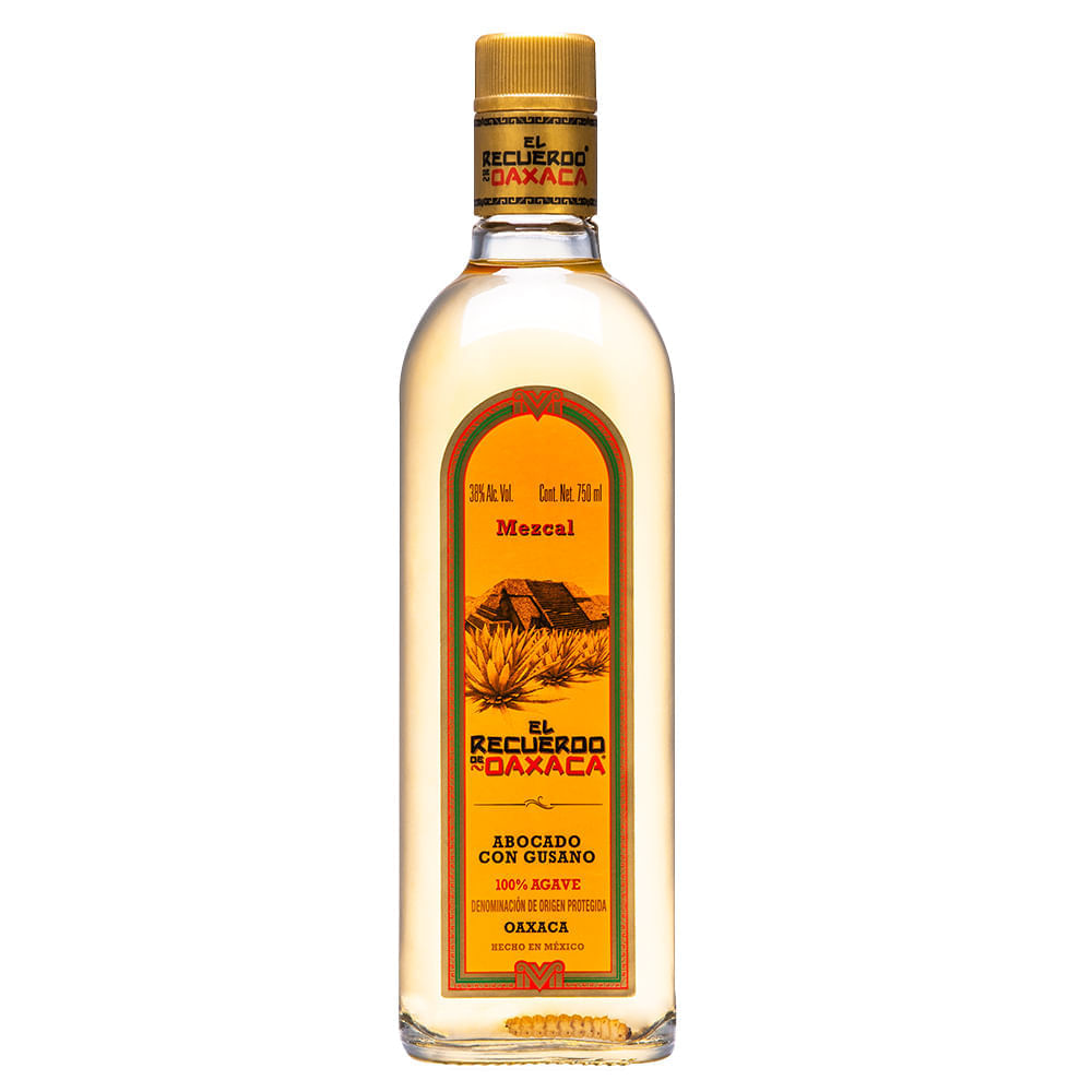 Mezcal El Recuerdo De Oaxaca Joven 750ml C/Gusano - Bodegas Alianza