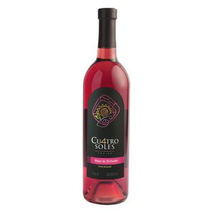 Vino Rosado Cu4tro Soles Blanc De Zinfandel 750 ml