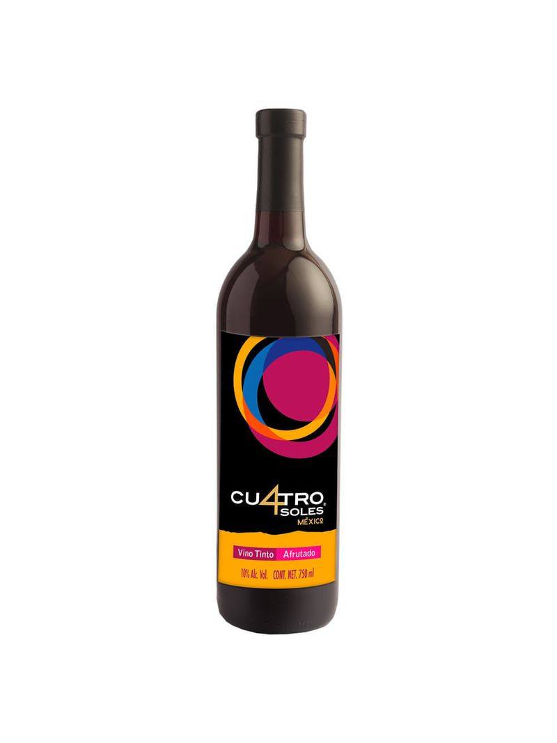 Vino-Tinto-Cu4tro-Soles-Afrutado-750-ml-Bodegas-Alianza