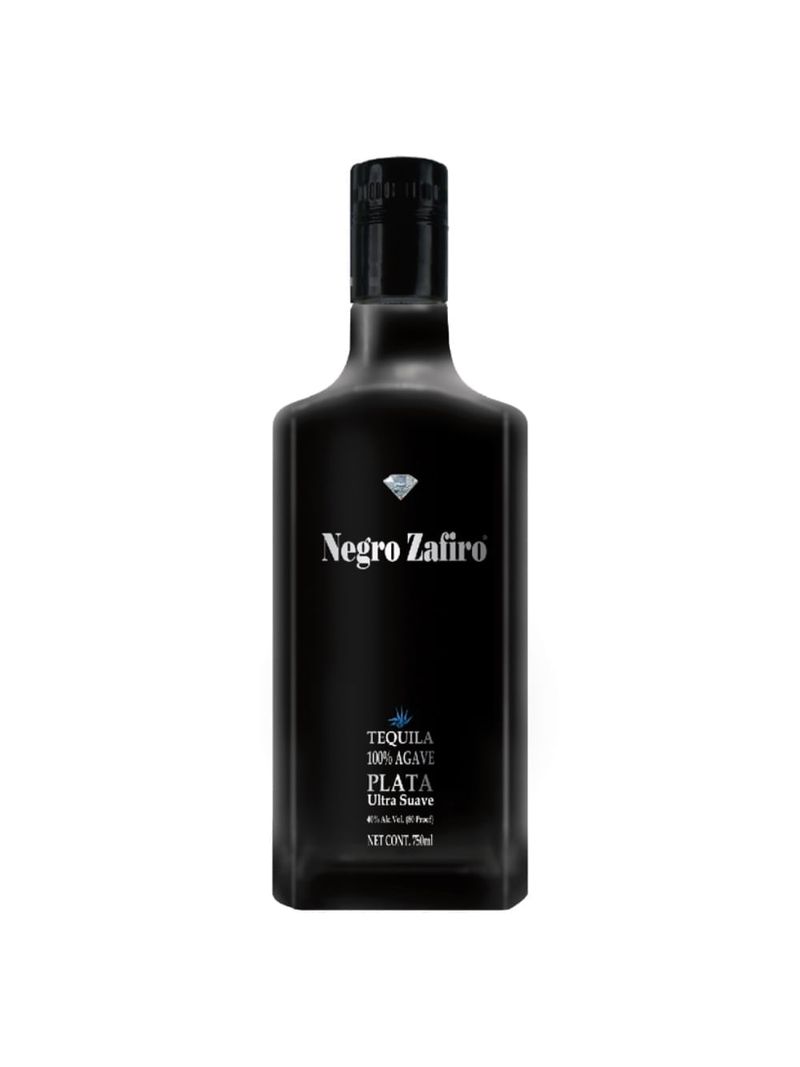 Tequila-Negro-Zafiro-Plata-750-ml-Bodegas-Alianza