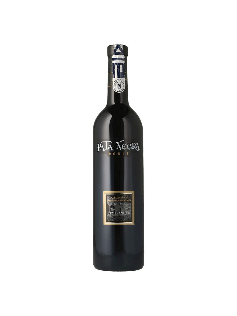 Vino-Tinto-Pata-Negra-Roble-Tempranillo-Do-Valdepeñas-750-ml-Bodegas-Alianza