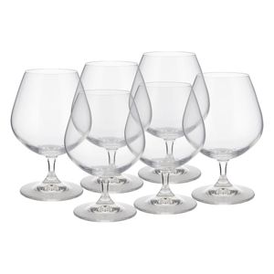 Paquete de 6 piezas: Copa Bohemia Lara Cognac 400 ml