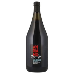 Vino Tinto Espumoso Andiamo Lambrusco Rosso 1.5 L