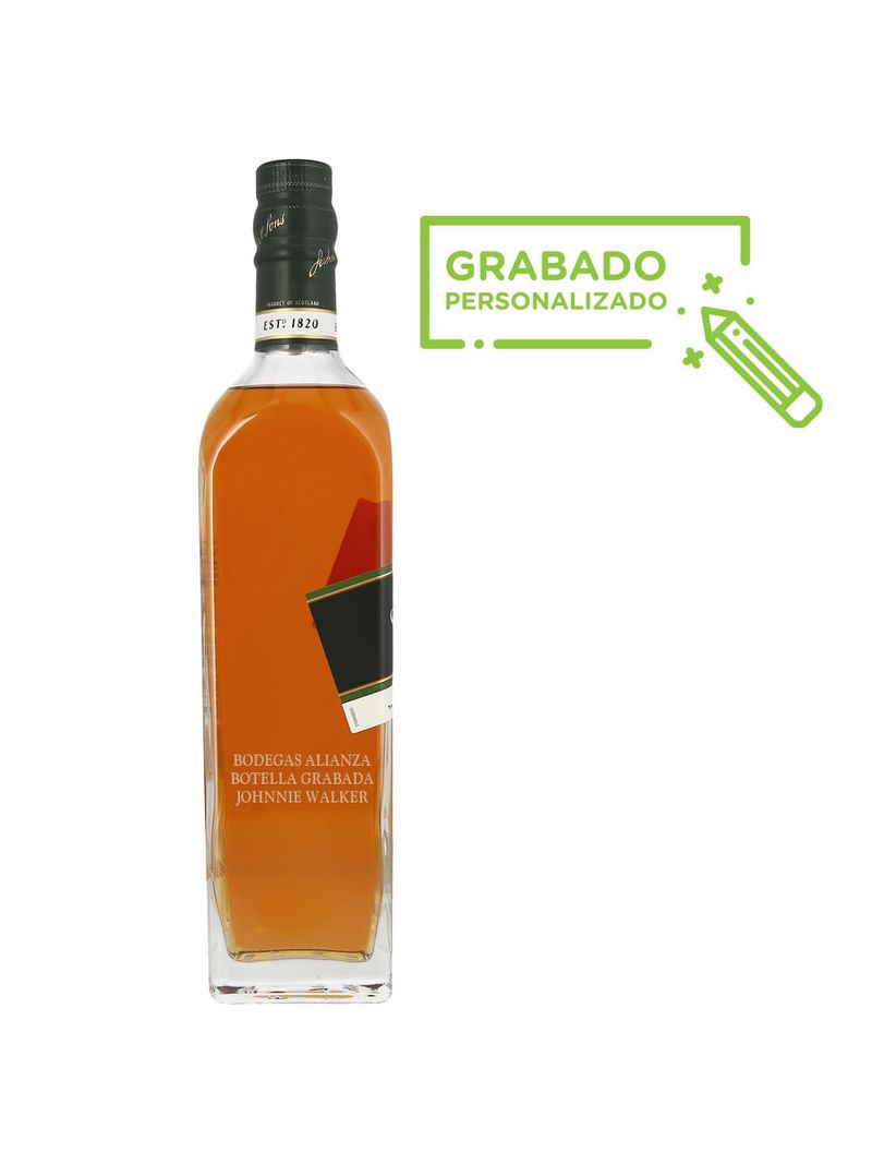 Whisky-Johnnie-Walker-Green-15-Años-700-ml-en-botella-grabada-Bodegas-Alianza