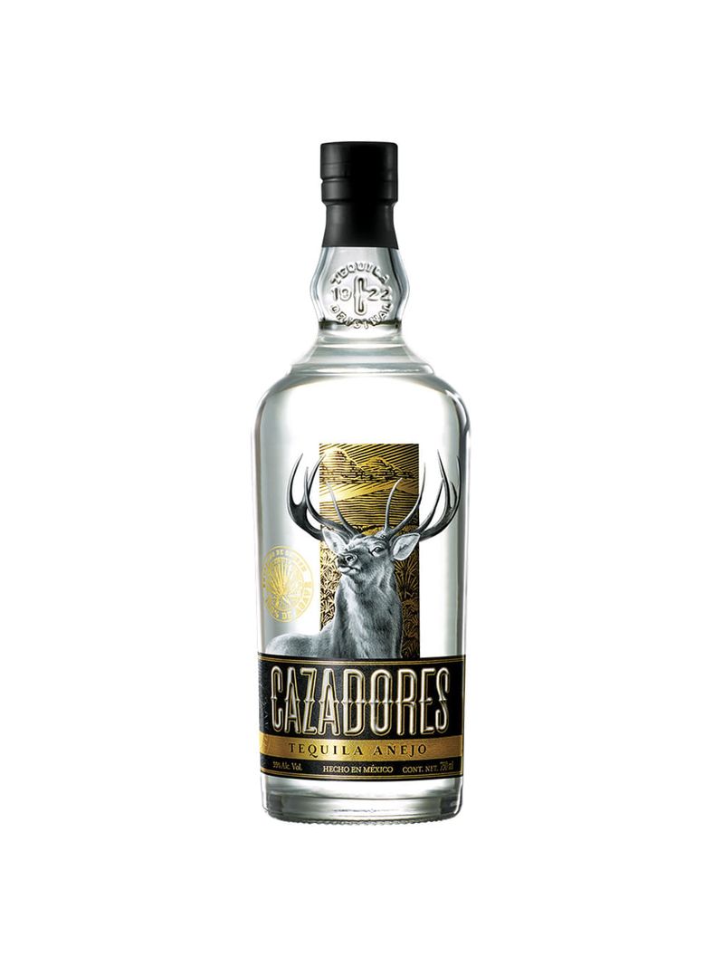 Tequila-Cazadores-Añejo-Cristalino-750-ml-Bodegas-Alianza