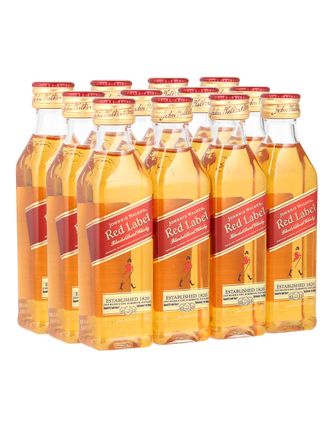 Whisky Johnnie Walker Red Label 12 miniaturas 50 ml c/u