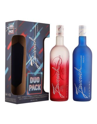 Vodka Zaverich Red Berry  1 L+Zaverich Premium 1L