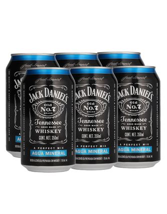 Jack Daniels Agua Mineral 350ml (6pz)