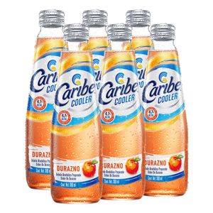 Caribe Cooler Durazno 300 ml (6pz)
