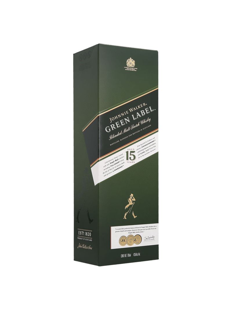 Whisky-Johnnie-Walker-Green-Label-15-años-700-ml-Bodegas-Alianza