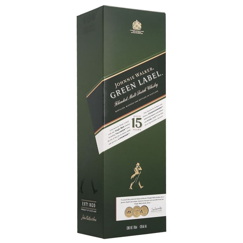 Whisky-Johnnie-Walker-Green-Label-15-años-700-ml