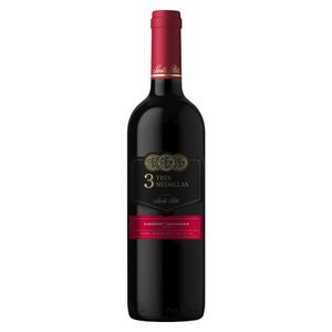 Vino Tinto  3 Tres Medallas Cabernet 750 ml