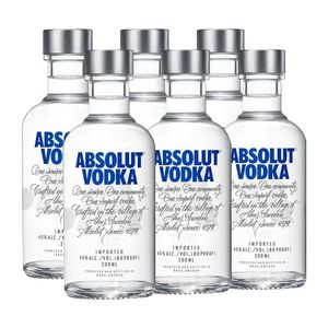 Vodka Absolut Azul (6 Botellas) 200ml