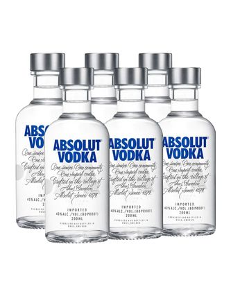 Vodka Absolut Azul (6 Botellas) 200ml