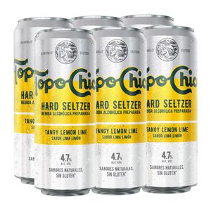 Topo Chico Hard Seltzer Lima Limon 355ml (6pz)
