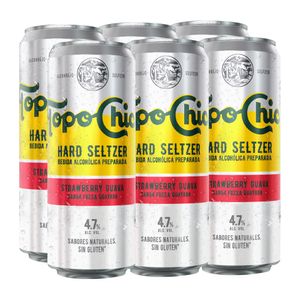 Topo Chico Hard Seltzer Fresa Guayaba 355ml (6pz)