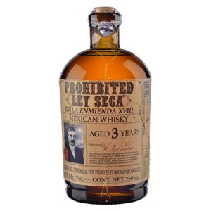 Whisky Prohibited Ley Seca 3 Años 750ml