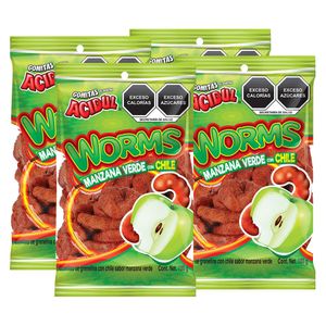 Gomitas Acidul Lombriz Enchilada 100 g (4 pz)