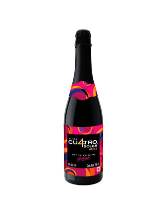 Vino Tinto Espumoso Cu4tro Soles Afrutado 700 ml