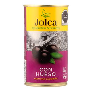 Aceituna Negra c/Hueso Jolca 350 g