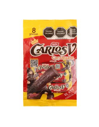 Carlos V Cacahuate Nestle 160 g (8 pz)
