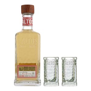 Tequila Olmeca Altos Rep 750 ml con 2 Shots