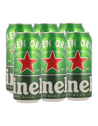 Cerveza Heineken Lata 473 ml c/u (6 Pz)