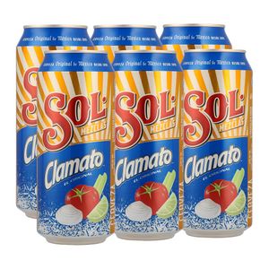 Cerveza Sol Clamato Lata  473 ml (6 pz)