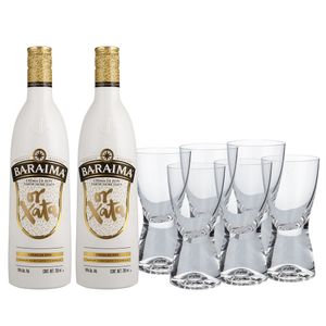 Crema De Ron Baraima Or Xata 2Bot  750ml C/6 Vasos