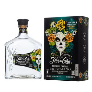Ron Flor De Caña Cristalino Edic Catrina 750 ml