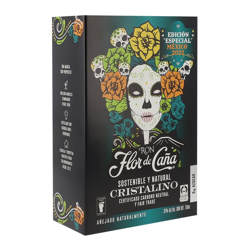 Ron-Flor-De-Caña-Cristalino-Edic-Catrina-750-ml