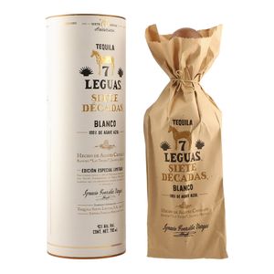 Tequila 7 Leguas Siete Decadas Blanco 700 ml
