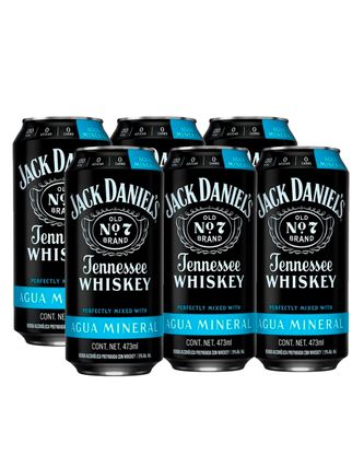 Jack Daniels Agua Mineral 473 ml (6 pz)