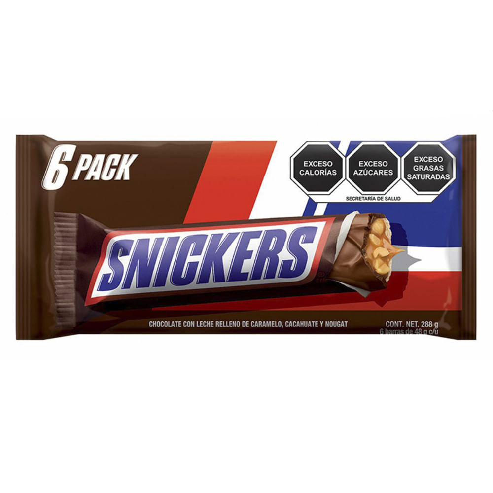 Snickers 48 g (6pz) - Bodegas Alianza