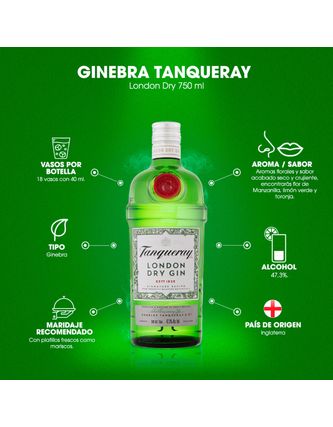 Ginebra Tanqueray 750 ml