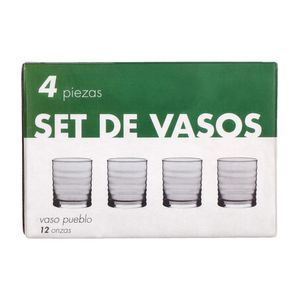 Vaso Alianza Pueblo 12 oz (4 pz)