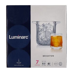 Juego Hielera Cristal Luminarc /6 Vasos Brighton