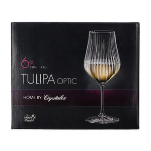 Copa Bohemia Crystal Tulipa Optic 350ml (6 pz)