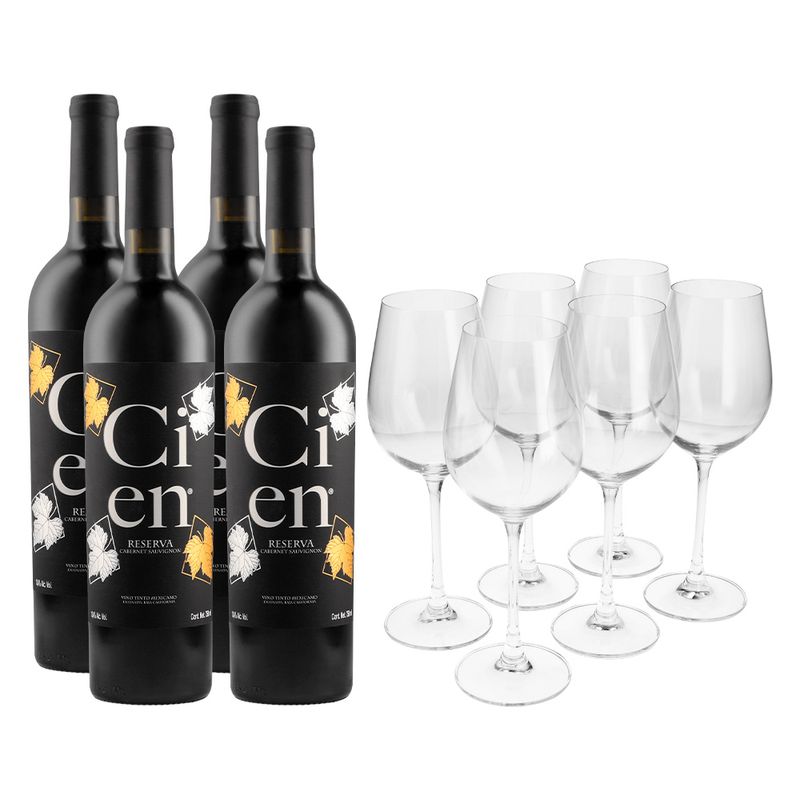 Vino-Tinto-Cien-Cabernet-Reserva-4-bt-750-ml-c-6-copas