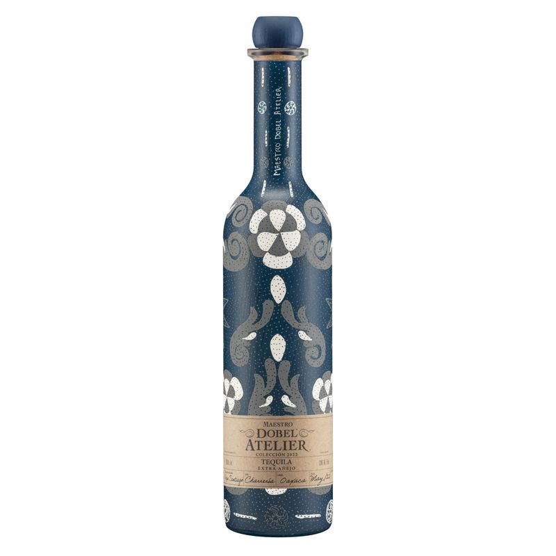 Maestro-Dobel-Atelier-Extra-Añejo-2022-Charreria-750ml--azul-blan-gris-