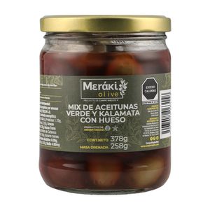 Meraki Olive Mix Aceituna Verde y Kalamata c/Hueso 378 g