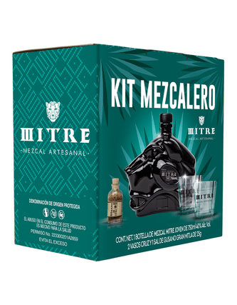 Mezcal Mitre Artesanal Joven 750ml kit mezcalero