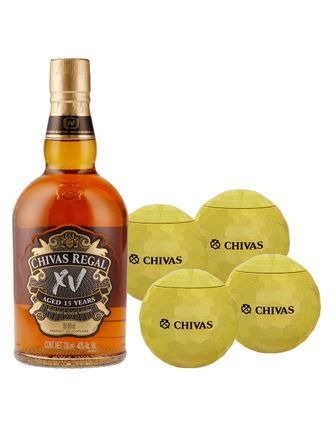 Whisky Chivas Regal XV 700 ml c/4 Bolas Disco
