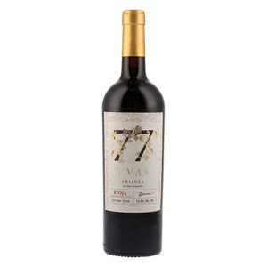 Vino Tinto 77 Uvas Tempranillo Crianza (13.5º) 750 ml