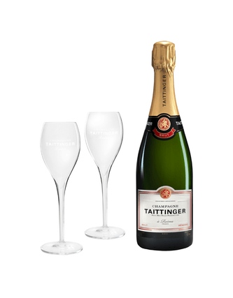 Champagne Taittinger Brut Rva 750 ml C/2 Copas