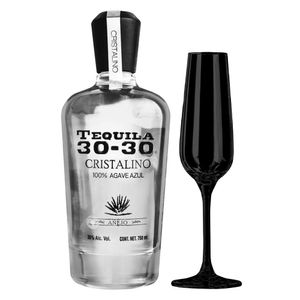 Tequila 30-30 Añejo Cristalino C/Copa 750 ml